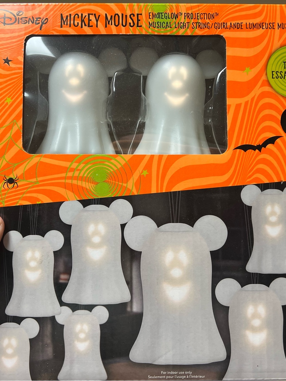 Ghost Mickey Singing String Lights